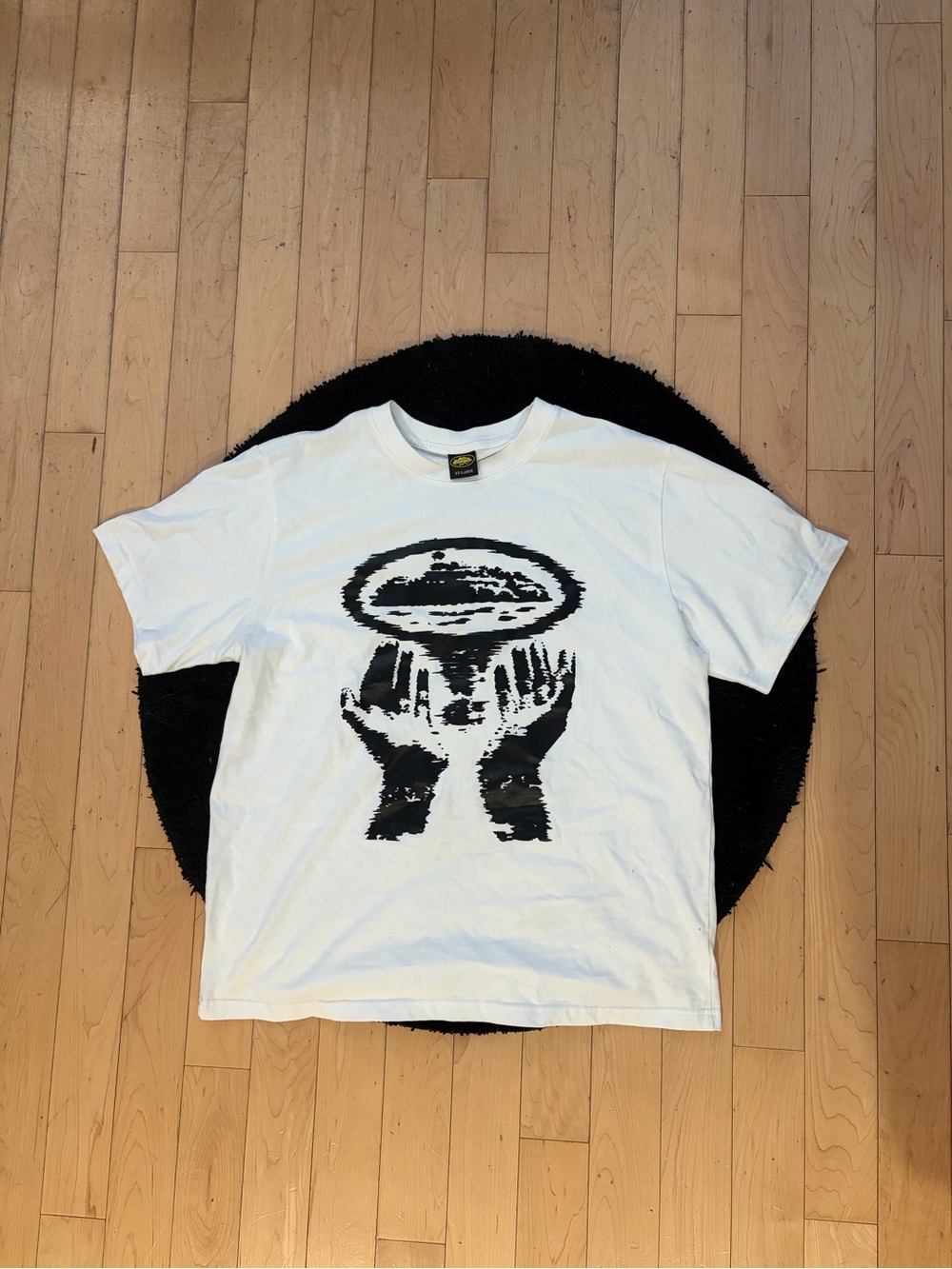 Hands & Globe Short-Sleeve Crewneck T-Shirt - White